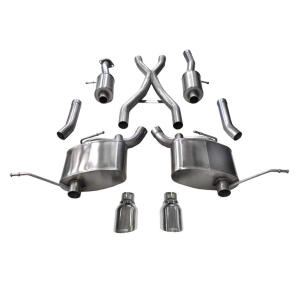 Corsa Jeep Grand Cherokee 5.7L Hemi Cat-back System; Dual Rear Exit w/ 4.5in Pro-Series Tips - Sport Edition