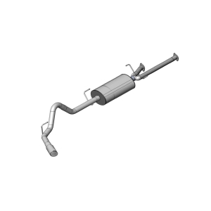 Corsa Toyota Tundra Tundra Cat-back System; Single Side Exit w/ 4in Slash Cut Polished Tip - Sport Edition