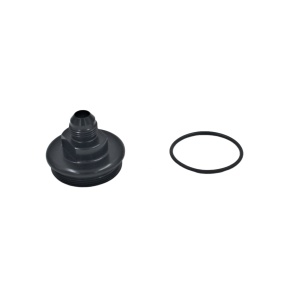 Fuelab Replacement Filter Cap -8AN Inlet - Black