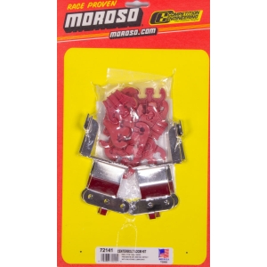 Moroso Chevrolet Small Block Ignition Wire Loom Kit - Centerbolt - 7-9mm - Red