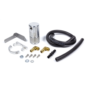 Moroso Dodge Challenger 5.7/6.4L (w/Shaker Hood) Air/Oil Separator Catch Can - Billet Aluminum