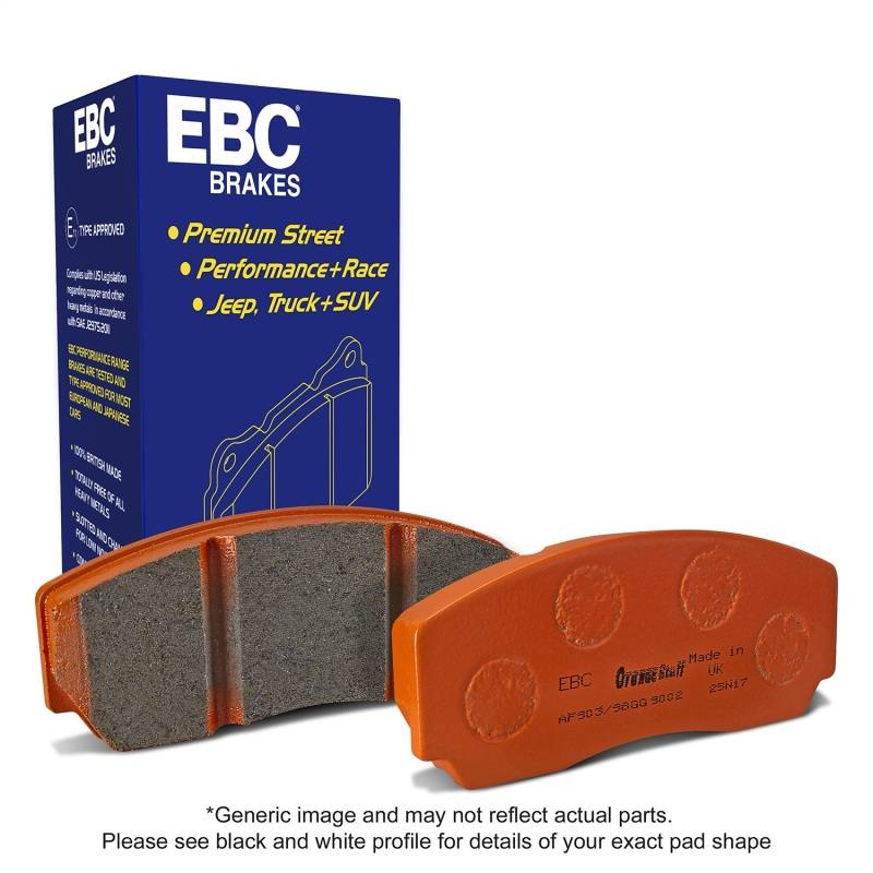 EBC 2016+ Chrysler Pacifica (Ru) 3.6L Orangestuff Front Brake Pads ed91888 image 7