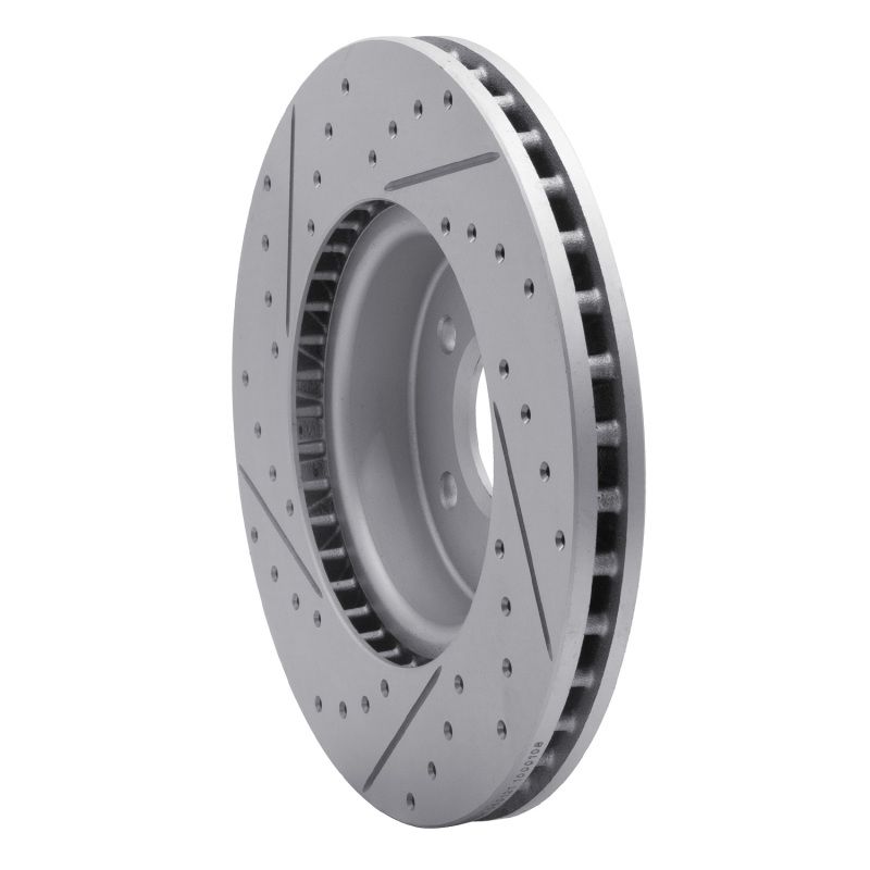 R1 13-25 Cadillac Ats Front Right Drilled & Slotted Geo-Carbon Rotor 830-46035R image 4