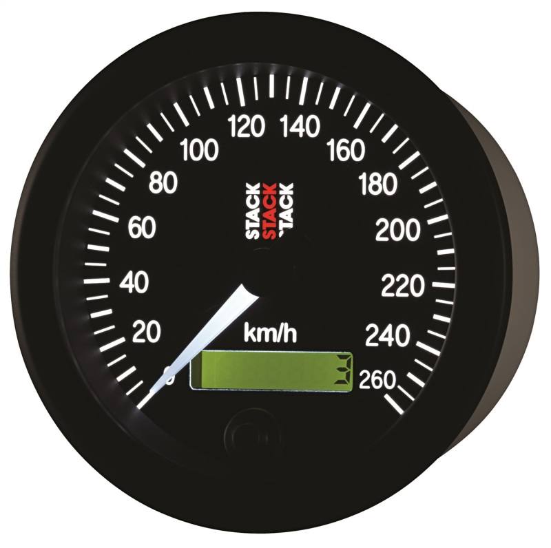 Autometer Stack 88mm 0-260 KM/H Electronic Speedometer - Black ST3802 image 3