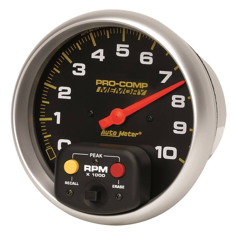 Autometer Pro-Comp 5 inch 10K RPM with Peak Memory In-Dash Tachometer 6801 image 3