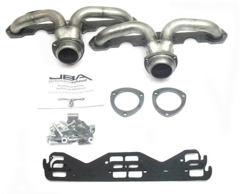 JBA 57-74 Chevrolet Corvette 265-400 SBC 1-5/8in Primary Raw 409 Tight Tuck Header 1815s-1
