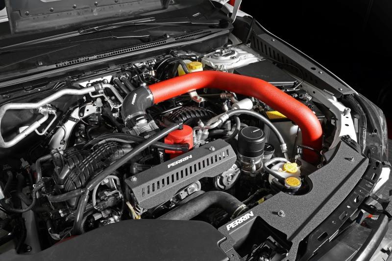 Perrin 22-23 Subaru WRX Front Mount Intercooler Kit (Red Tubes & Black Core) pspitr441bkrd image 3