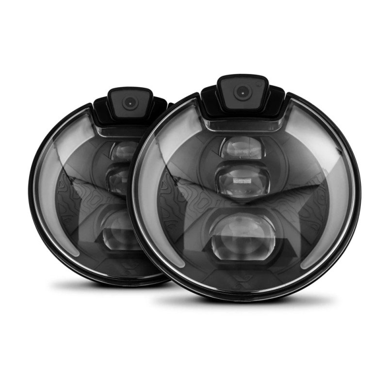 Project X 7In Headlight w/ 4K / wide angle Camera hl538822-1