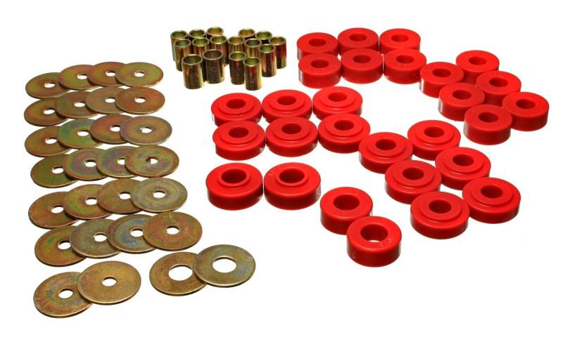 Energy Suspension Rr Spring Frame Shackle Kit - Red 4.2127r image 2