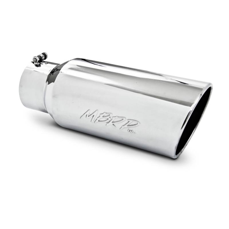 MBRP Universal Tip 7in O.D. Rolled End 5in inlet 18in length - T304 (SINGLE TIP) t5127