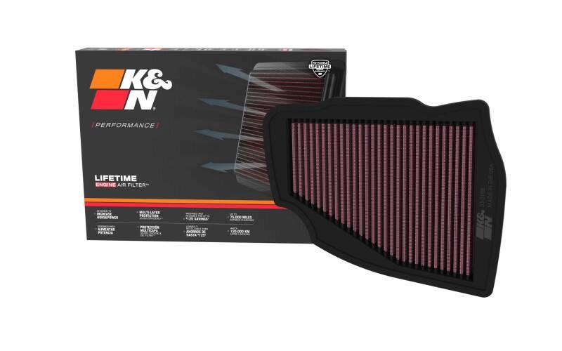 K&N 23-25 BMW 520i Replacement Air Filter 33-3188 image 4