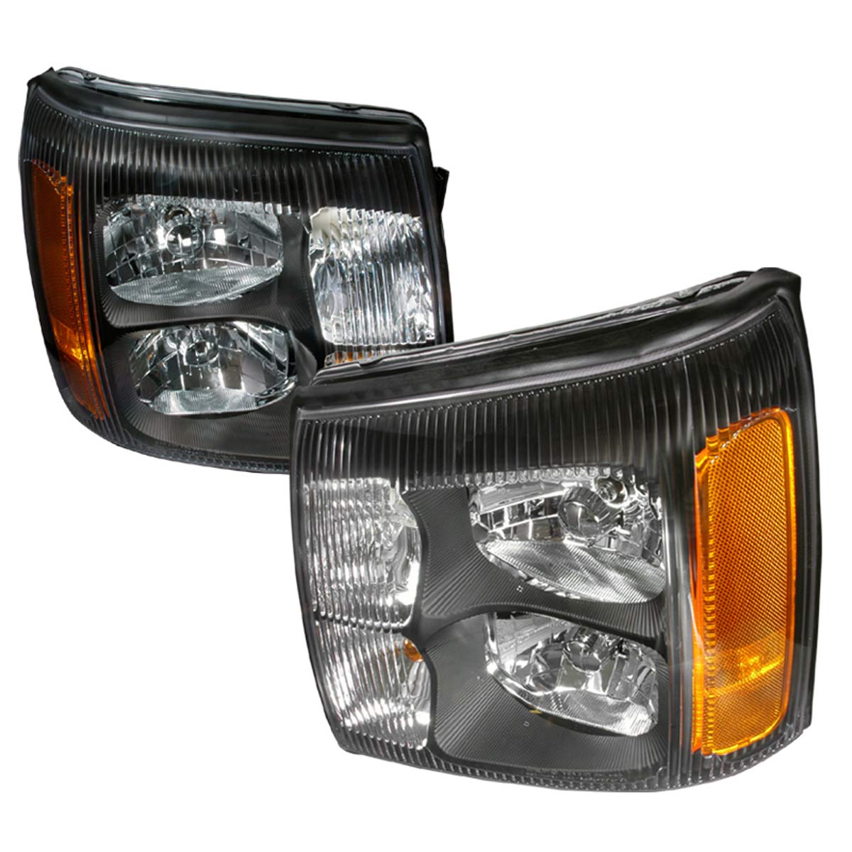 Spec-D Escalade Headlight Assembly - Black 2LH-ECLD02JM-DP