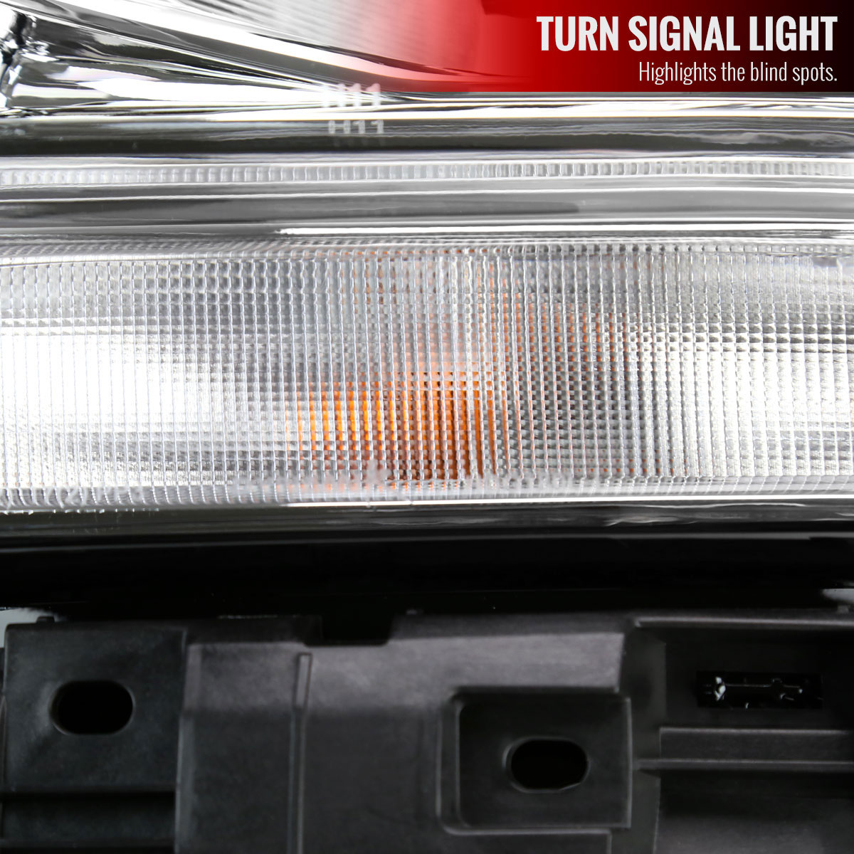 SPEC-D Tuning Dodge Ram 2500 3500 OE Halogen Headlights With Chrome Housing Clear Lens & Amber Reflector 2lh-ram1925-rs image 4