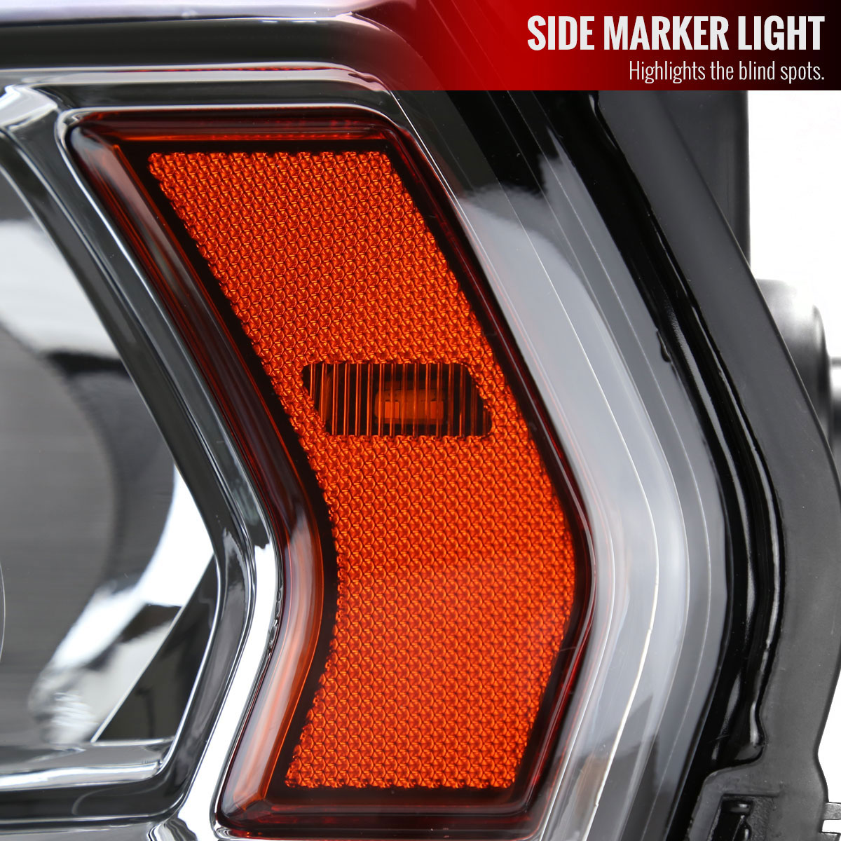 SPEC-D Tuning Dodge Ram 2500 3500 OE Halogen Headlights With Chrome Housing Clear Lens & Amber Reflector 2lh-ram1925-rs image 5
