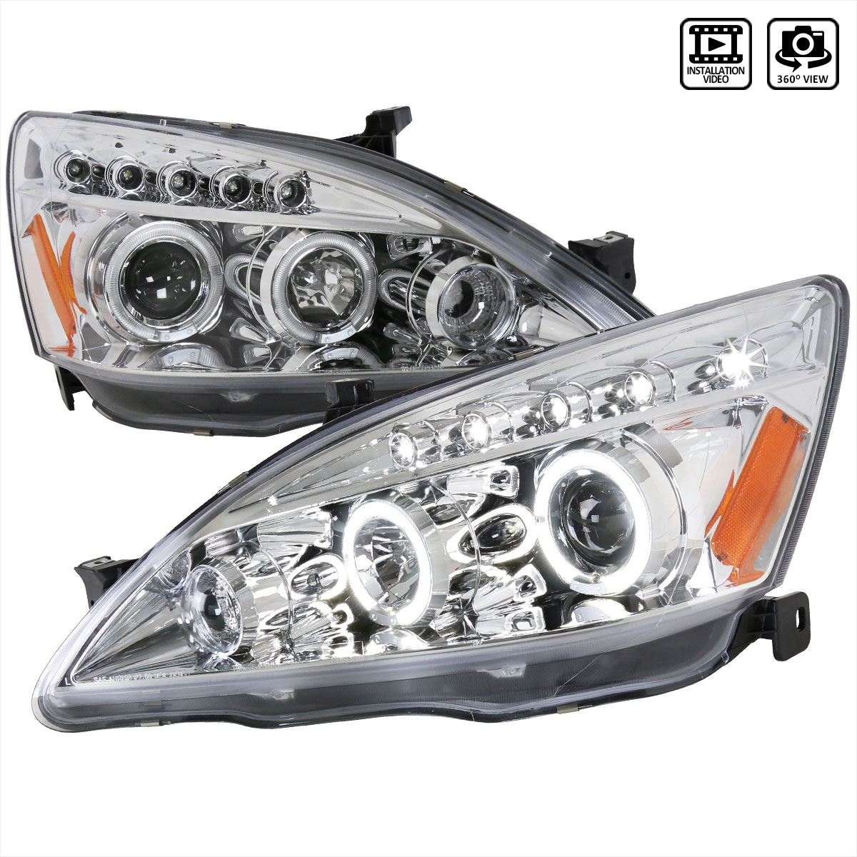SpecD Tuning SpecD Honda Accord Projector Headlights 2LHPACD03TM