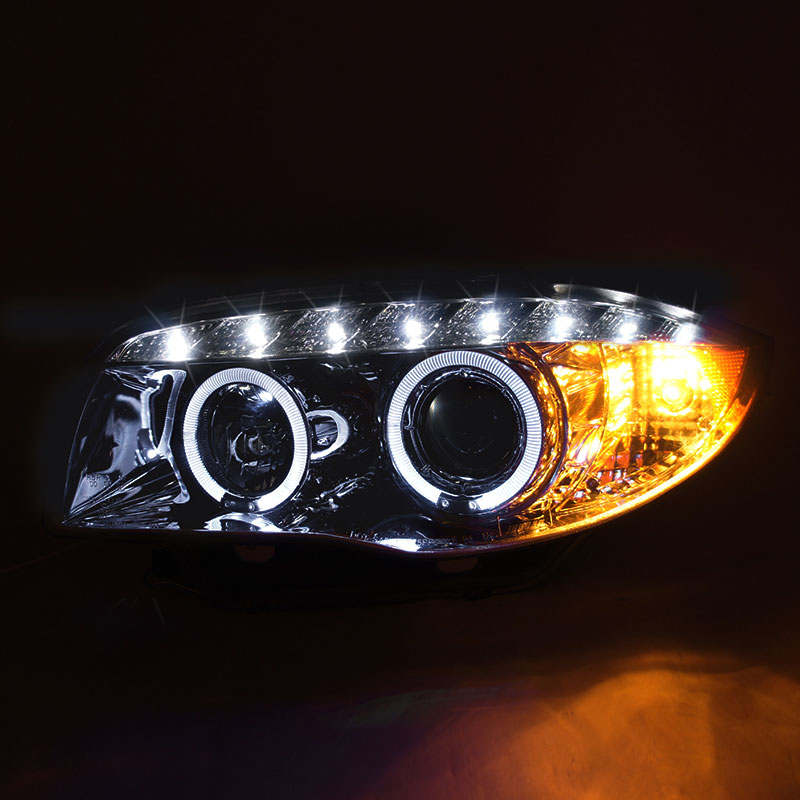 Spec-D Tuning Bmw E87 1 Serieschrome Projector Headlight 2LHP-E8708-TM image 2