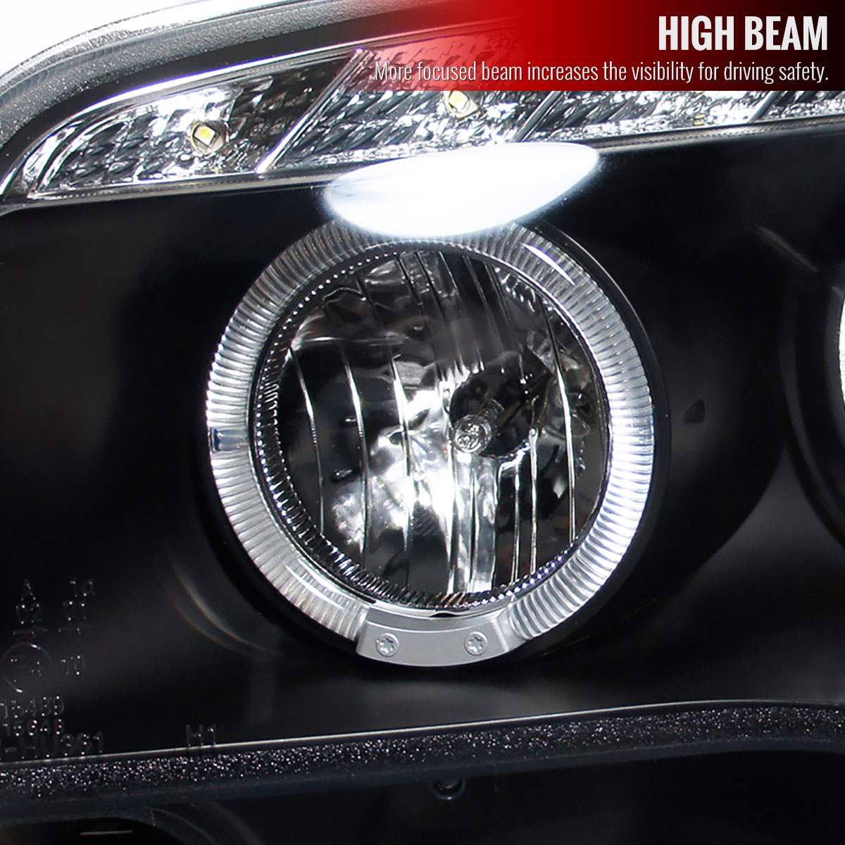 Spec-D Tuning Bmw E87 Halo Projector Headlight Chrome Housing 2LHP-E8708JM-TM image 4
