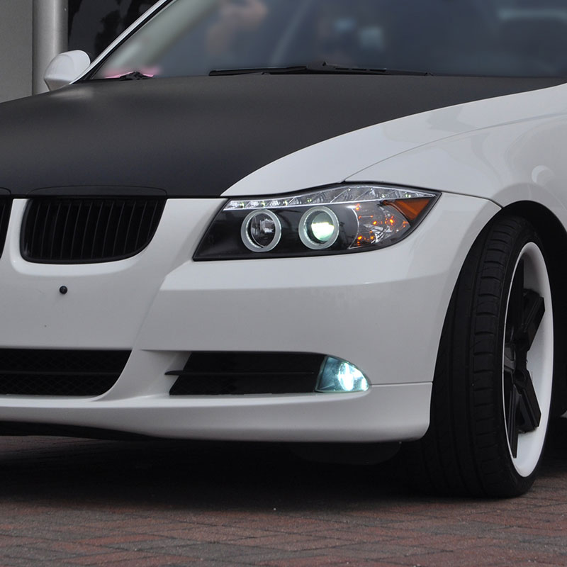 Spec-D Tuning Bmw E87 Halo Projector Headlight Chrome Housing 2LHP-E8708JM-TM image 8
