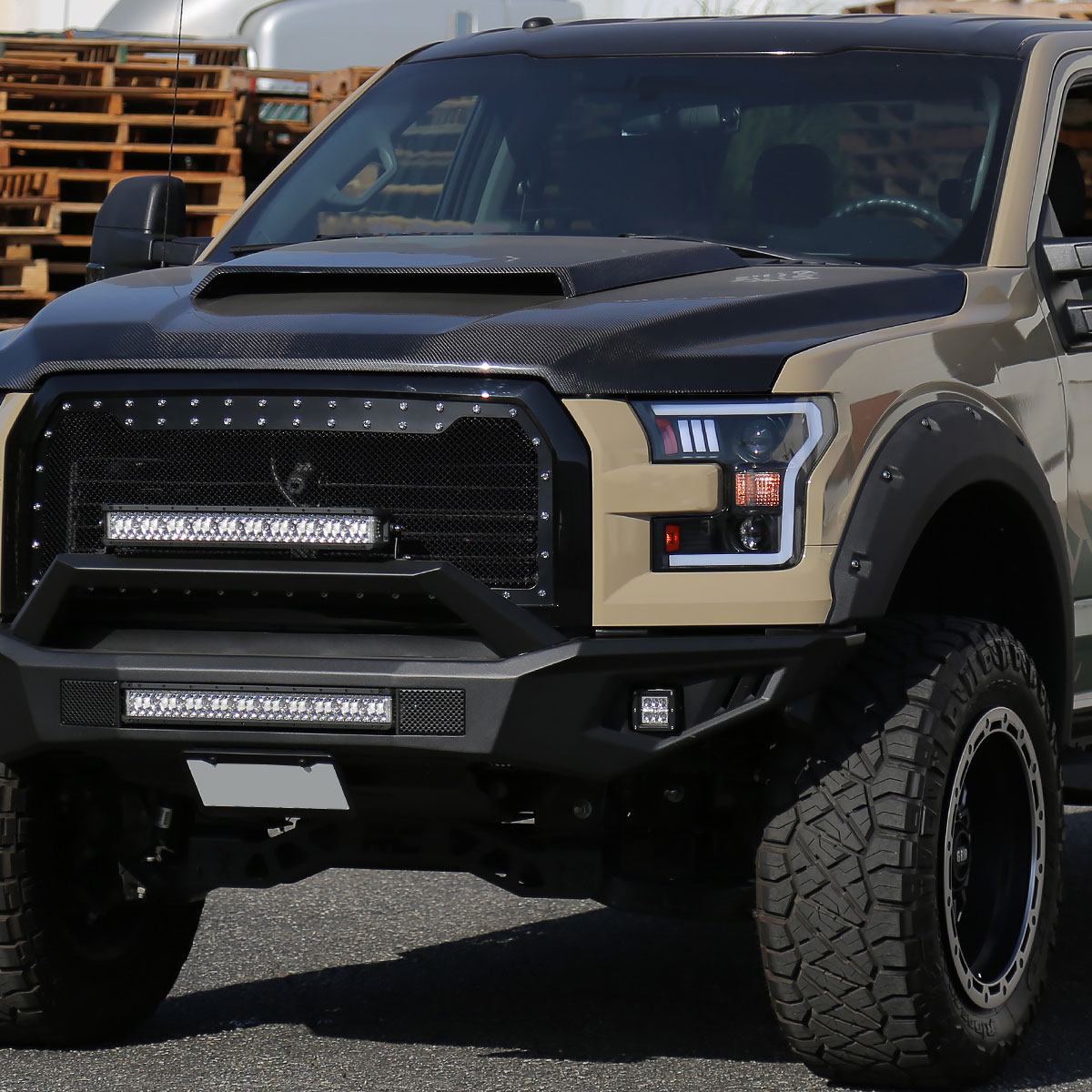 SPEC-D Tuning Ford F150 LED Projector Headlights - Clear Lens With Matte Black Housing 2lhp-f15015jm-rs image 9