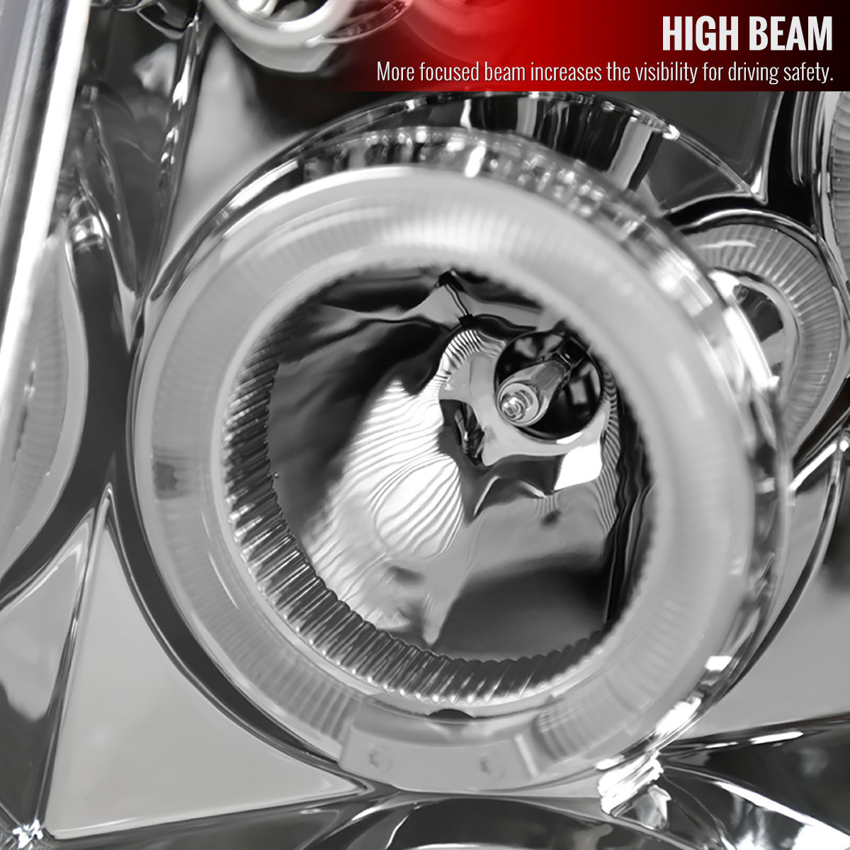 Spec-D Tuning Nissan Pathfinder Halo Led Projector Chrome 2LHP-PATH05-TM image 4