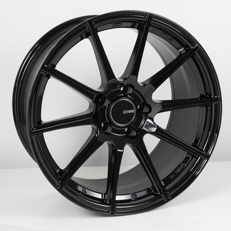 17x8 Enkei TS10 Gloss Black Offset(45) Lug(5x114.3) Bore(72.6) Part Number(499-780-6545BK)