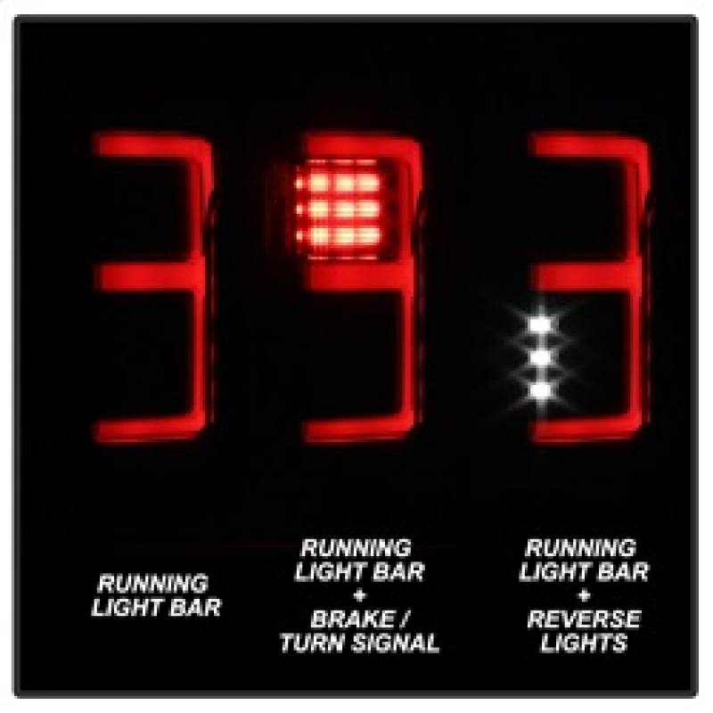 Spyder 15-18 Ford F-150 LED Tail Lights (w/Blind Spot) - Black Smoke (ALT-YD-FF15015BS-LBLED-BSM) 5085337 image 7