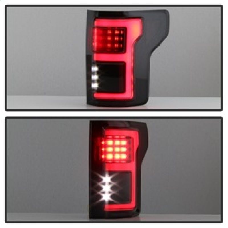 Spyder 15-18 Ford F-150 LED Tail Lights (w/Blind Spot) - Black Smoke (ALT-YD-FF15015BS-LBLED-BSM) 5085337 image 12