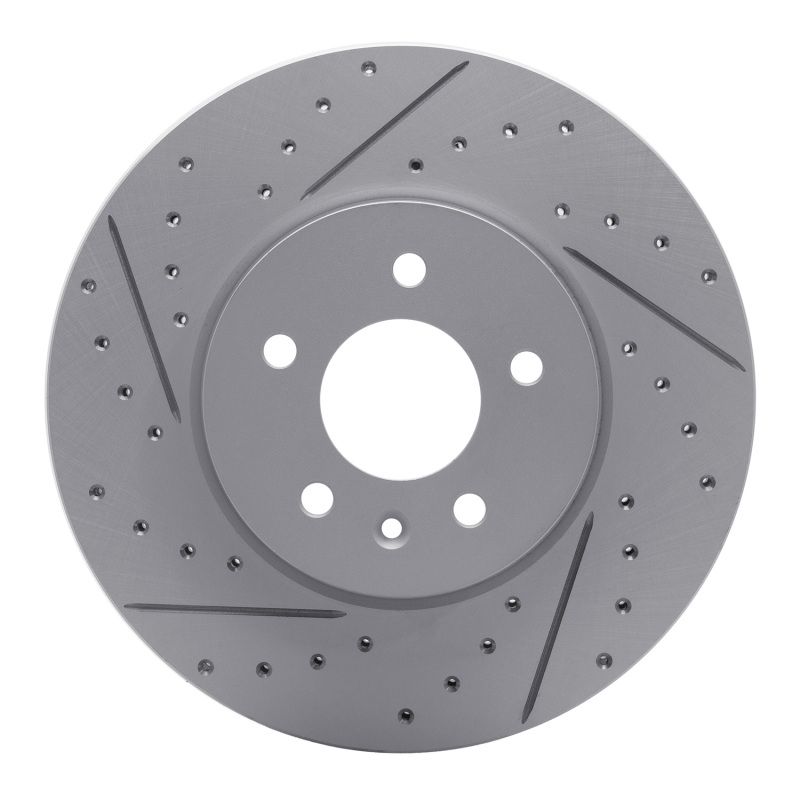 R1 13-25 Cadillac Ats Front Right Drilled & Slotted Geo-Carbon Rotor 830-46035R