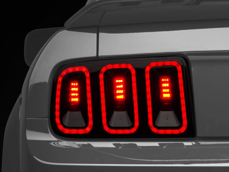 Raxiom 05-09 Ford Mustang Gen5 Tail Lights- Black Housing (Smoked Lens) 49169 image 3