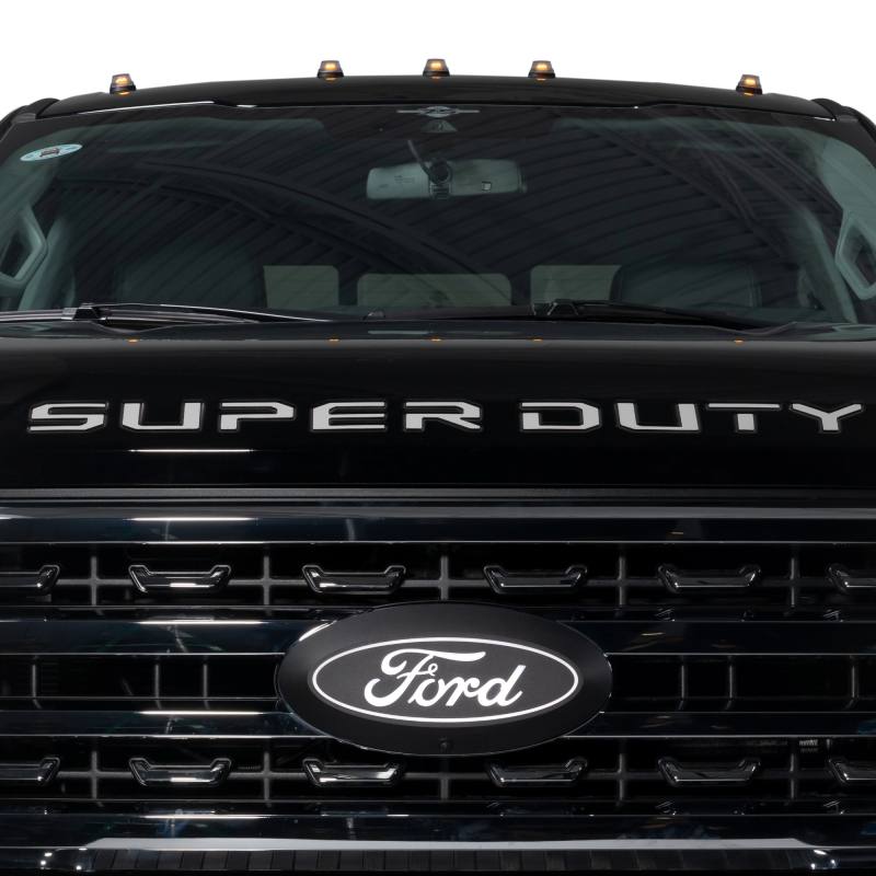 Putco 2023 Ford Super Duty Hood Lettering Ford Lettering Emblems (Stainless Steel) 55562fd image 4
