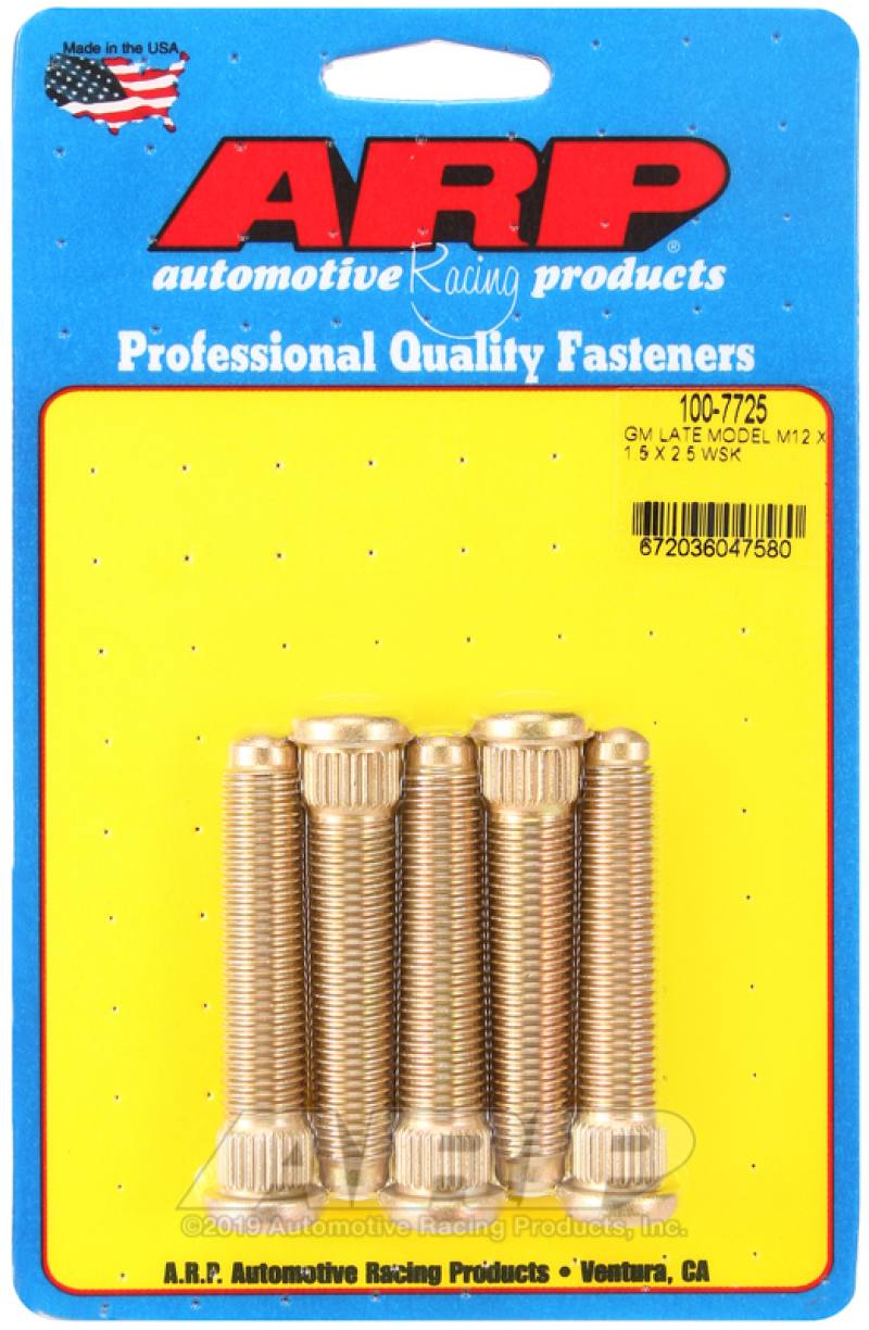ARP Late Model GM M12x1.50inX2.50in Wheel Stud Kit 100-7725 image 3