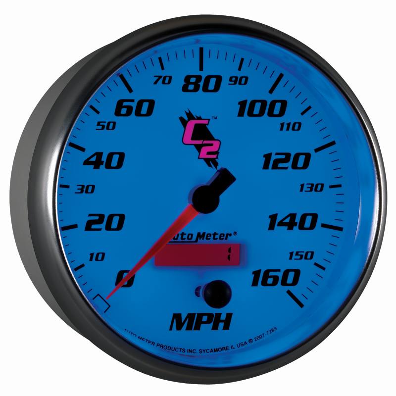 Autometer C2 5 inch 160MPH In-Dash Electronic Programmable Speedometer 7289 image 7