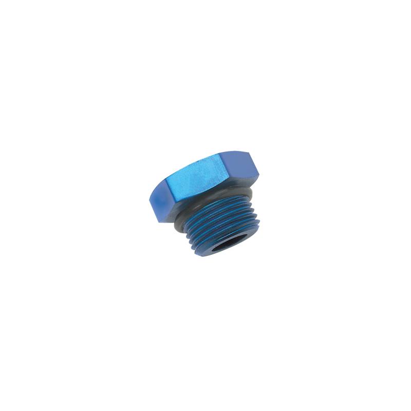 Russell Performance -3 AN Straight Thread Plug (Blue) (Blue) 660250 image 2