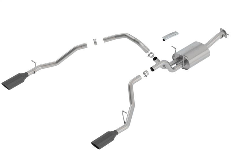 Borla ATAK Ram 1500 5.7L Cat-Back Exhaust System Black Chrome Tips 140753BC