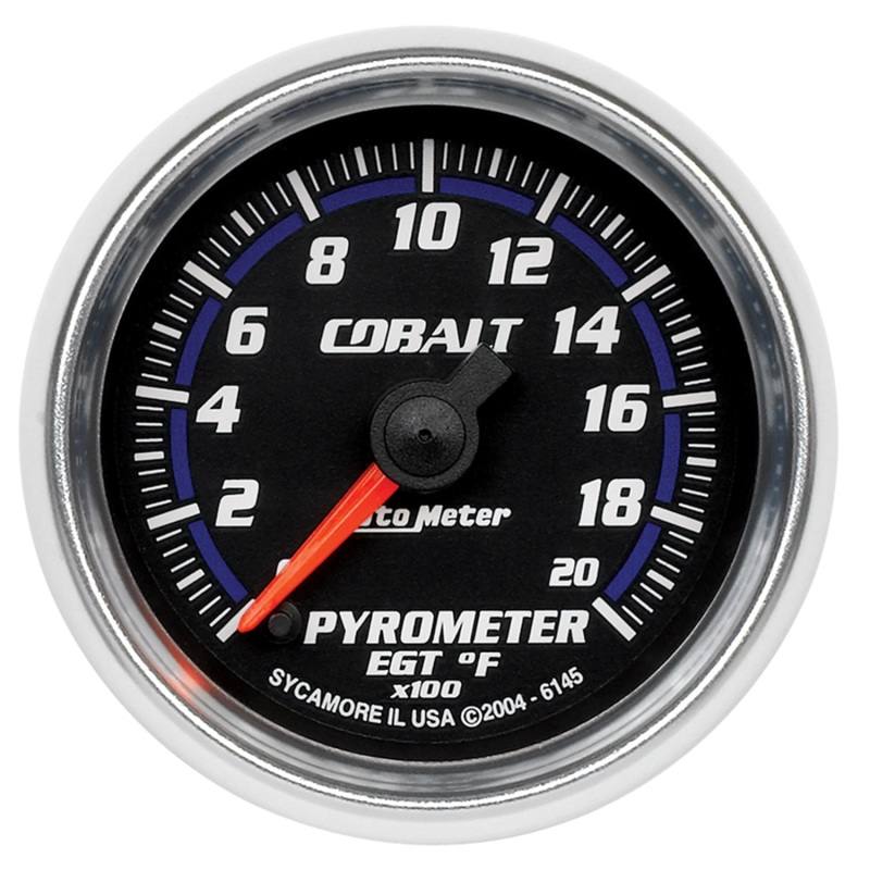 Autometer Cobalt 52mm 2000 Deg F Electronic Pyrometer Gauge 6145 image 2