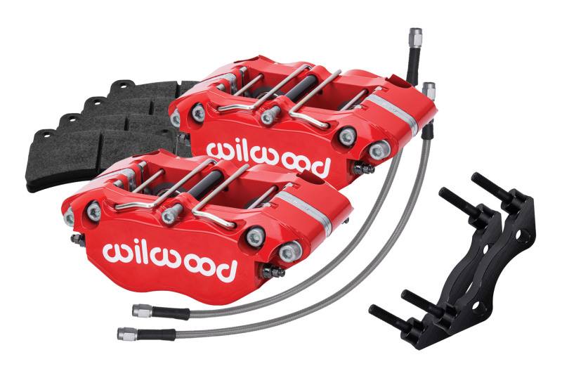 Wilwood 69-83 Porsche 911 Rear Dynapro Caliper Kit 3in MT - Red 14016676r