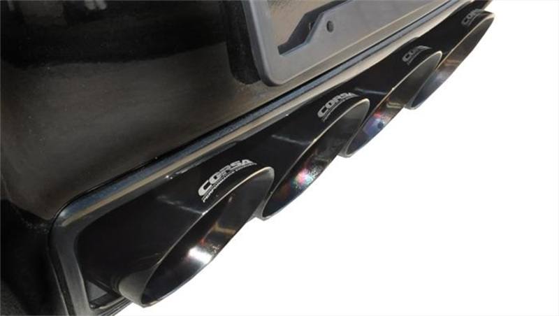 Corsa Corvette C7 Exhaust Valve-Back 2.75" Dual Rear Exit with Quad 4.5" Black Pro-Series Tips 6.2L - XTREME 14762BLK image 4