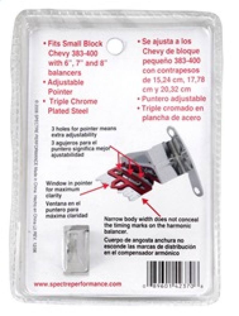 Spectre SB Chevy Timing Tab - Adjustable 4237 image 4
