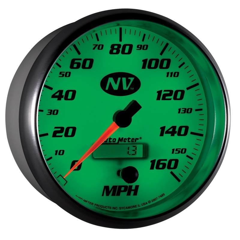 AutoMeter Gauge Speedometer 5in. 160MPH Elec. Programmable NV 7489 image 6