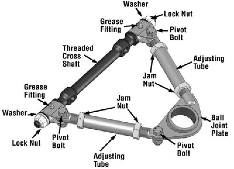 SPC Performance Pro Series Front Adjustable Upper Control Arm (Chrysler Thread-In 10deg) (Race Only) 92252 image 3
