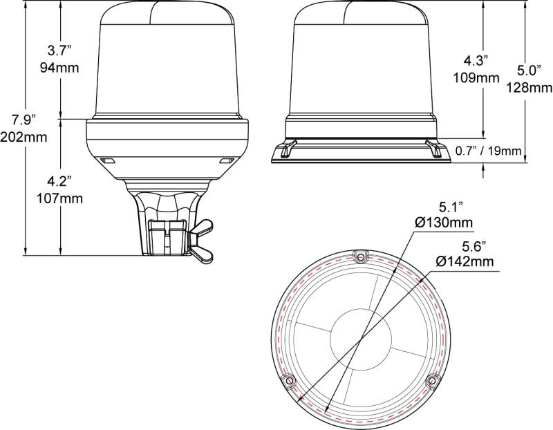 Hella StrobeType Beacon 2Rl h27112001 image 3