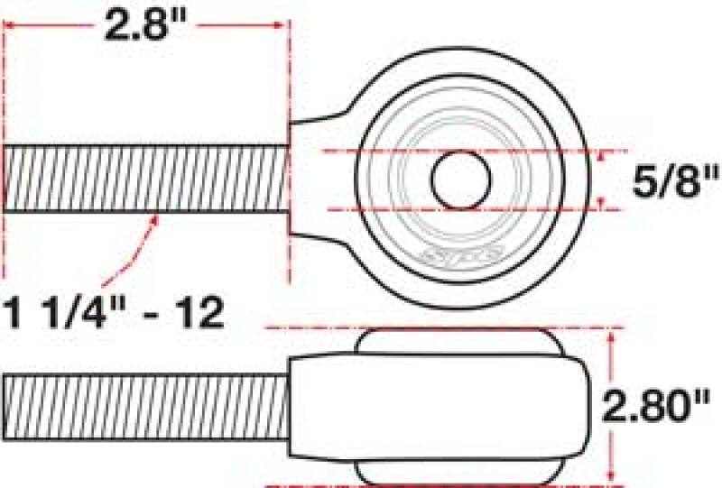 SPC Performance XAXIS Rod End Ball Joint 15749 image 2
