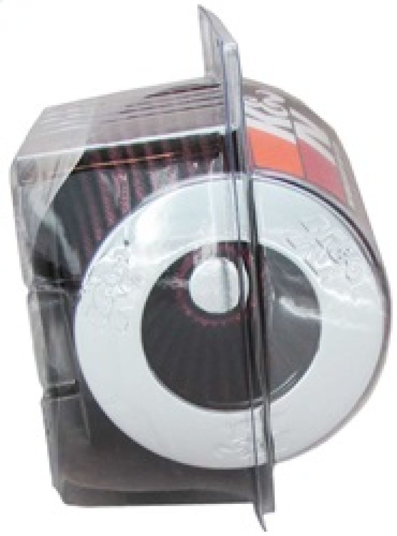 K&N Universal Air Filter Chrome Round Tapered Red - 4in Flange ID x 1.125in Flange Length x 5.5in H rg1001rd image 16