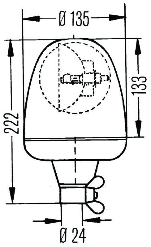 Hella Rotating Lamp H 24V Yellow Mgs24 2Rl 006846011 image 7