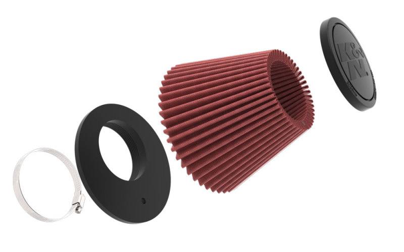 K&N Universal Tapered Filter 3.156 Flange ID x 5.781in Base OD x 3.5in Top OD x 4.531in Height ru9670 image 3