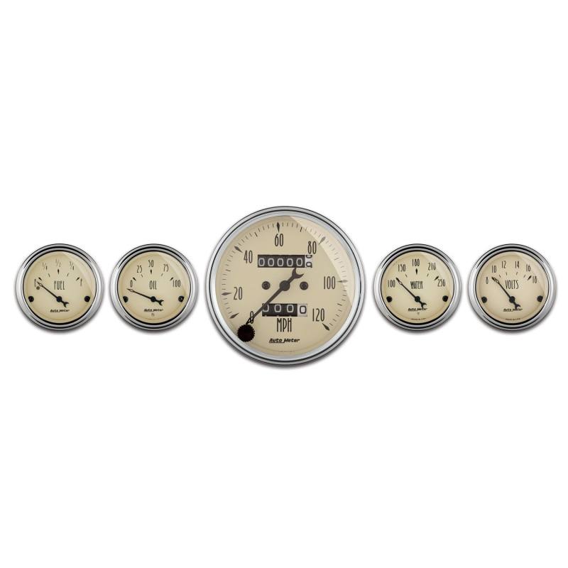 AutoMeter A/B 5pc. Gauge Kit w/Mech. Speedo 1808 image 2