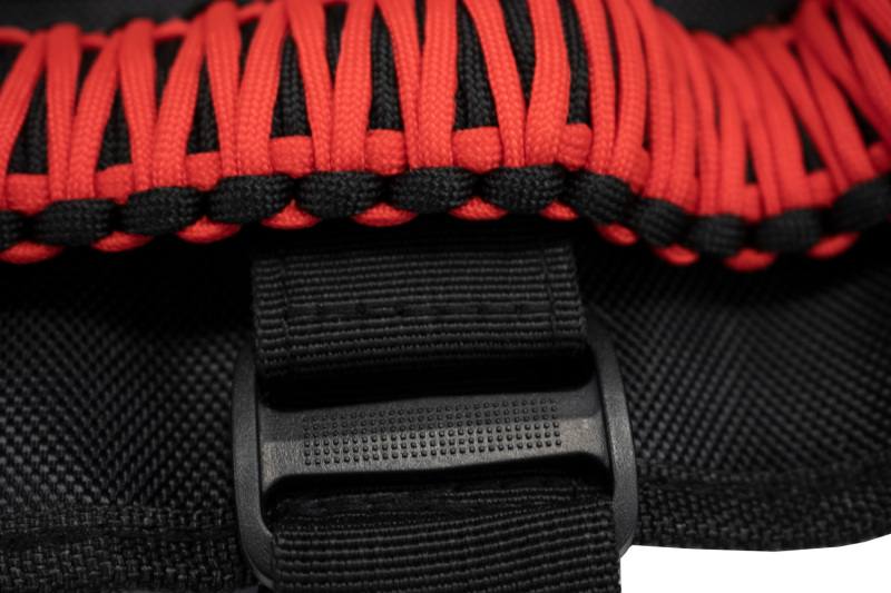 Fishbone Offroad Paracord Grab Handles w/Three Straps Red fb55280 image 6