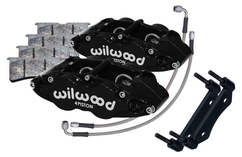Wilwood 69-83 Porsche 911 Front Superlite Caliper Kit 3.5in MT - Black 14016675