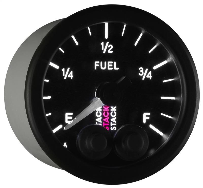 Autometer Stack 52mm 0-280 Ohm Programmable Pro-Control Fuel Level Gauge - Black ST3515 image 6