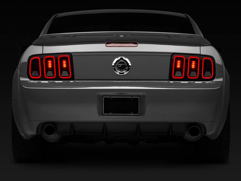 Raxiom 05-09 Ford Mustang Gen5 Tail Lights- Black Housing (Smoked Lens) 49169 image 10